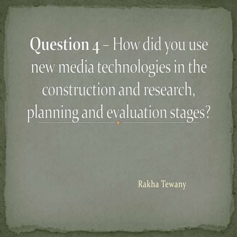 Question 4 – evaluation