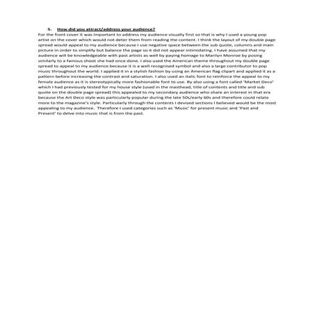 Evaluation Question 5