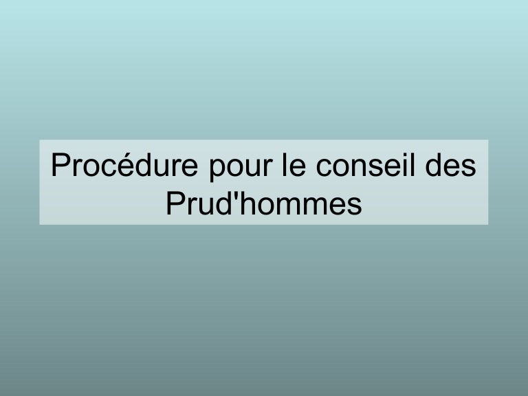 Prud'hommes