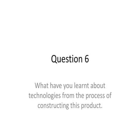 Question 6 | PPTX | Desktop Publishing | Computer Software and Applications