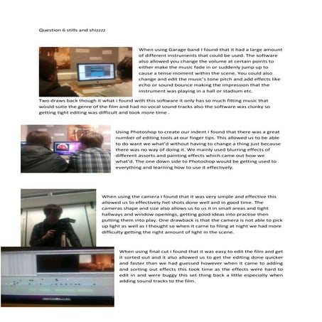 Question 6 of Thriller Evaluation