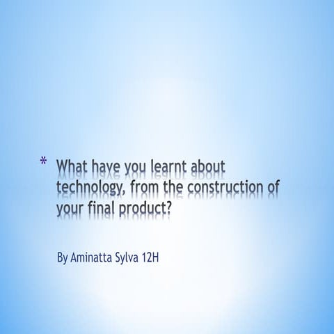 Question 6 of the evaluation