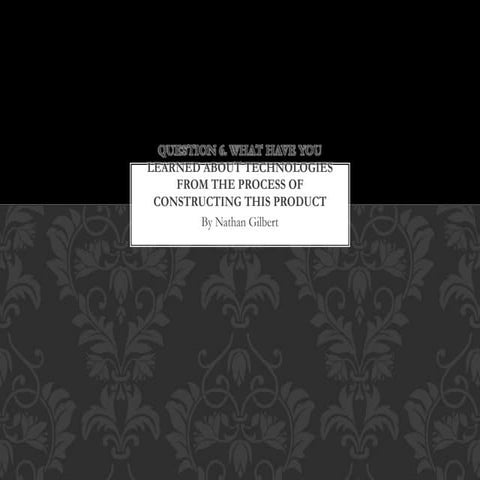 Question 6 A-level Media evaluation