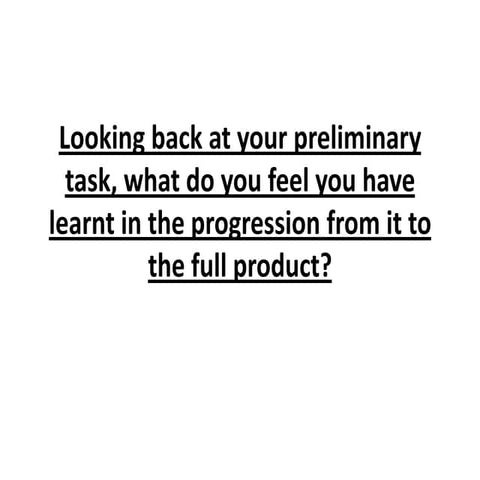 Evaluation: Question 7