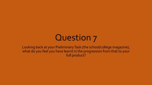 Question 7