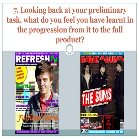 Question 7 evaluation