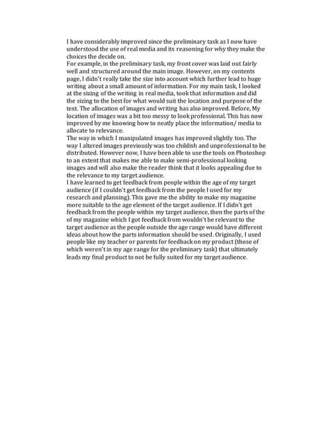 Question 7 evaluation