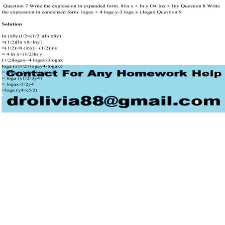Question 7 Write the expression in expanded form. 81n x + In y O4 Inx.pdf