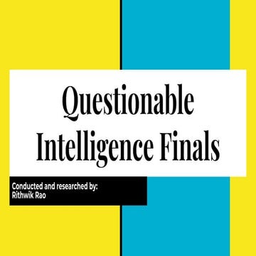 Questionable Intelligence Finals - MIT Manipal College General Quiz - TechTat...