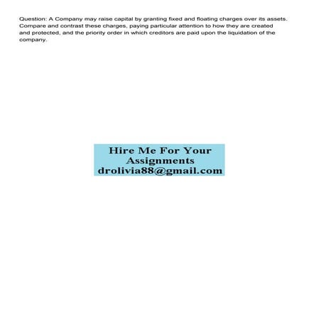 Question A Company may raise capital by granting fixed and .pdf