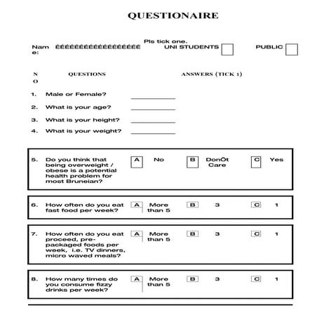 Questionaire