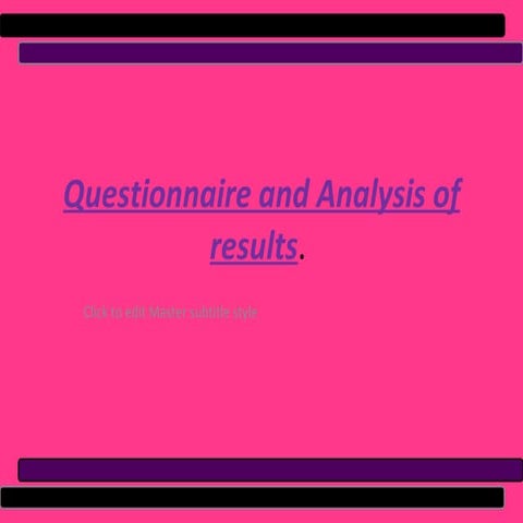Questionaire Research