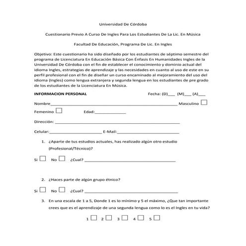 Needs analysis questionnaire (1) | DOCX