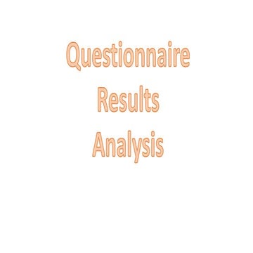 Questionnaire Results