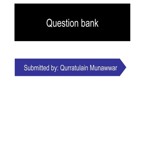 Question bank
