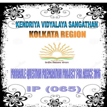 KVS Question bank 2016 IP