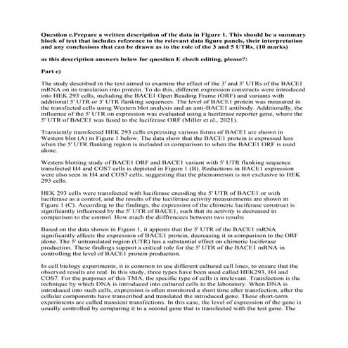 Question e-Prepare a written description of the data in Figure 1- This.pdf image.