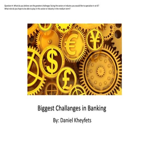 Question h   challanges in banking