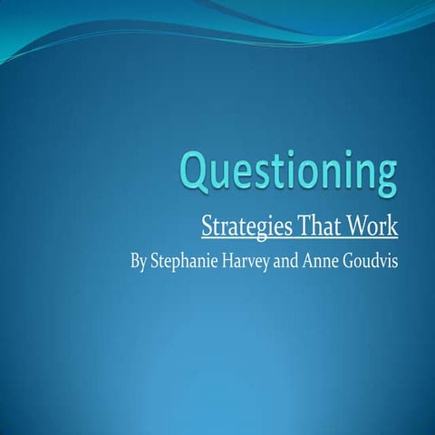 Questioning  Strategy