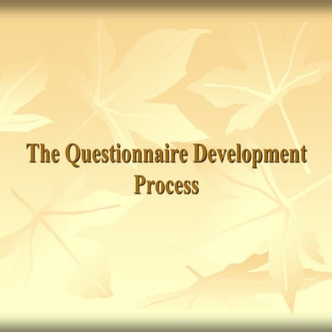 Questionnair Designing lec3 RESEARCH METHODOLOGY