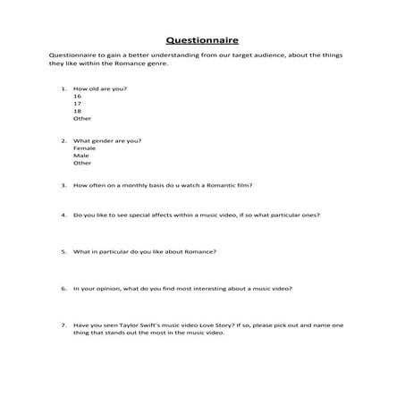 Questionnaire