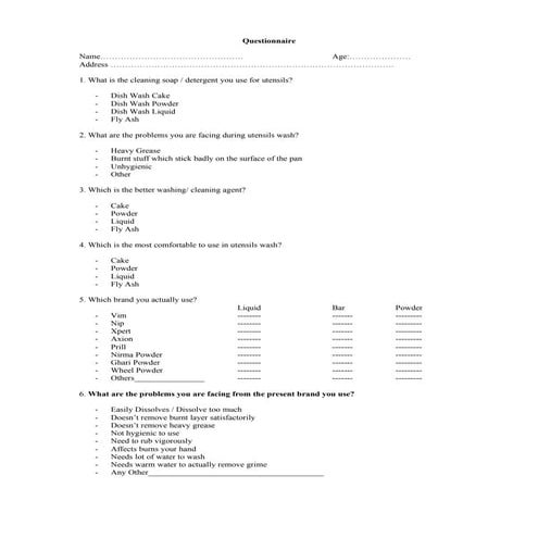 Questionnaire