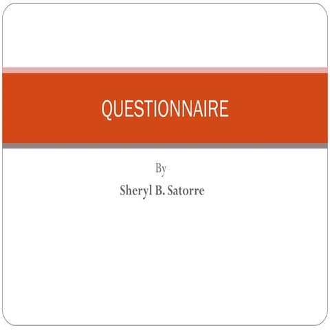 Questionnaire
