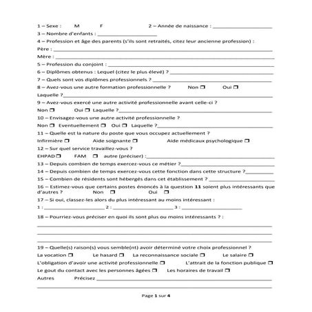 Water questionnaire | PPTX