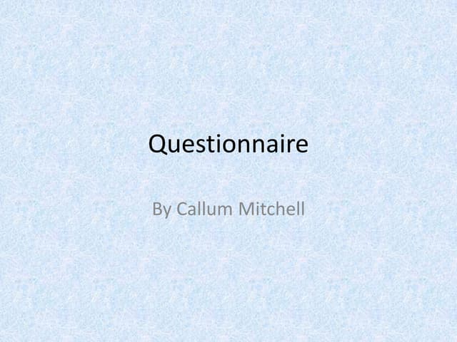 Questionnaire