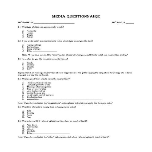 Questionnaire