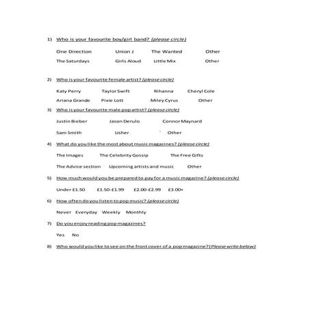 Questionnaire | DOCX
