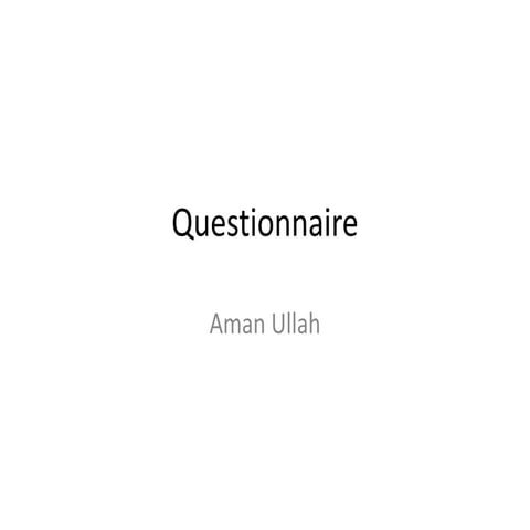 Questionnaire