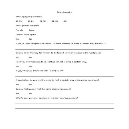 Questionnaire