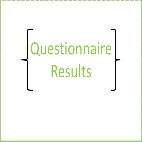 Questionnaire Analysis-Documentary | PPTX