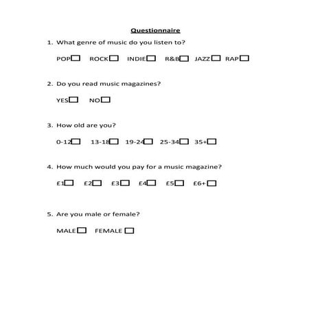 Questionnaire 1 (all genres) | DOCX