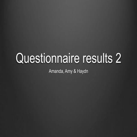 Questionnaire 2