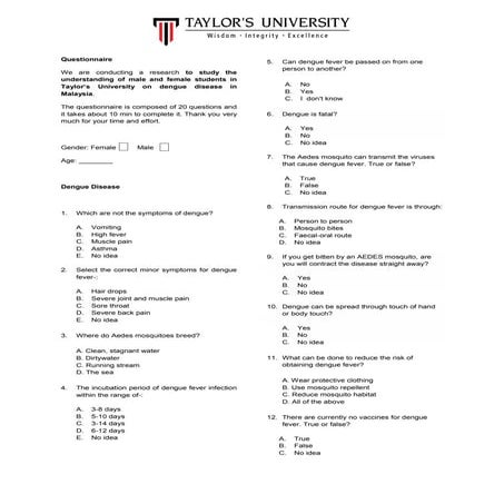 Questionnaire 2 (2) | PDF