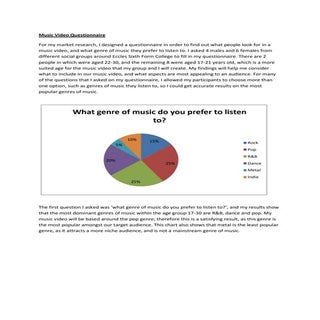 Questionnaire analysis