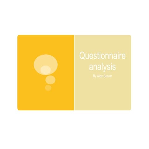 Questionnaire analysis