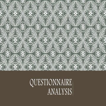 Questionnaire analysis