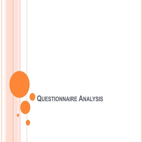Questionnaire analysis 