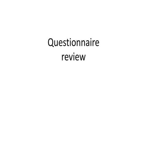 Questionnaire 