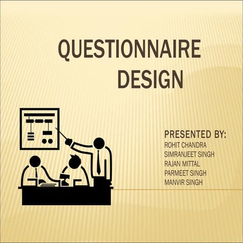 Questionnaire Design Business Research