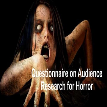 Questionnaire on audience research for horror
