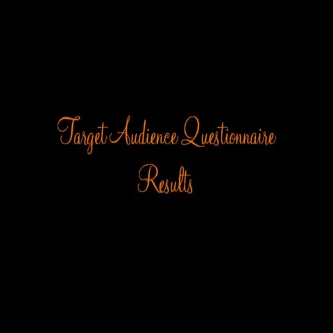 Questionnaire Results