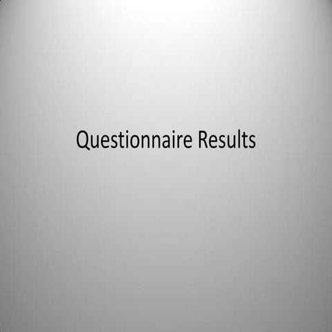 Target audience research questionnaire | PPTX