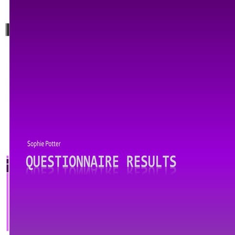 Questionnaire results