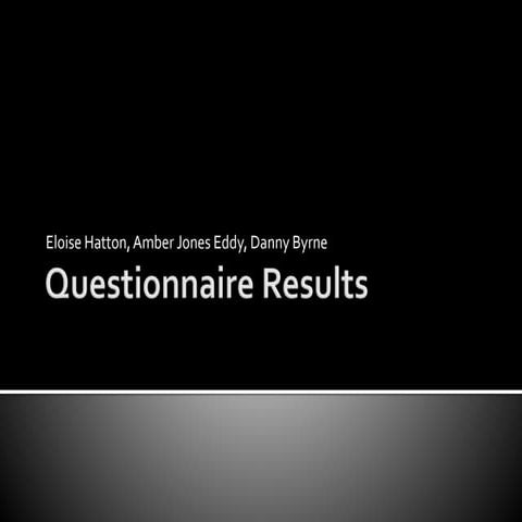 Questionnaire Results