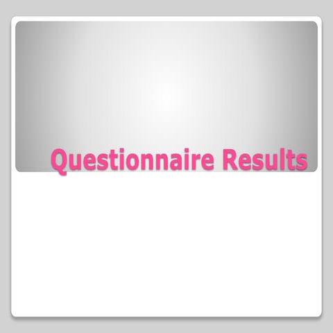 Pop magazine questionnaire | DOCX