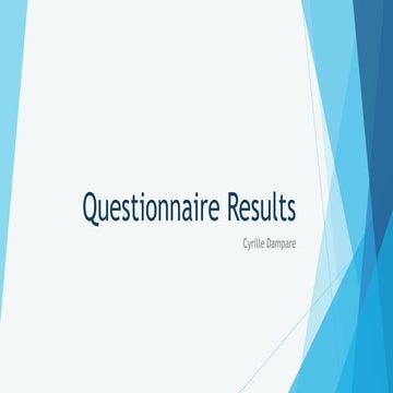 Audience questionnaire pptx | PPTX